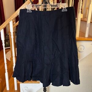 Chaps Deep Blue Fully-Lined Linen Skirt 💙 Size 10